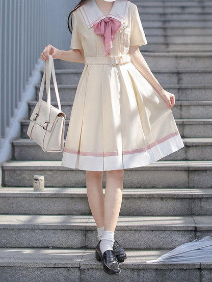 Rosa Schleifen Blume Weiße Brosche und