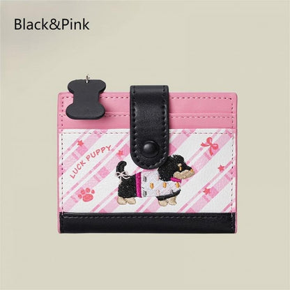 6 Kawaii Embroidery Design Purse Puppy Colors with Coin