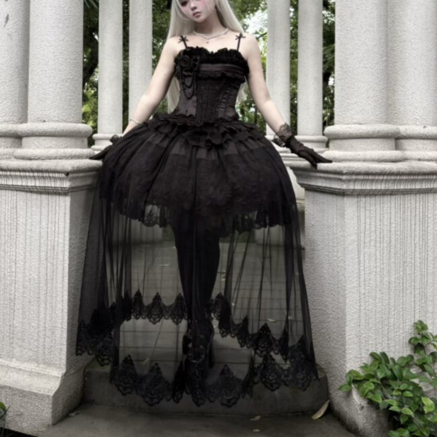 Airfreeing – Unnamed Snow Series Lolita JSK / Cape / Tulle Set