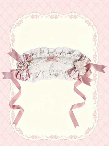 Elegant Lolita Hairband with Pink Bowknot - Treasure House