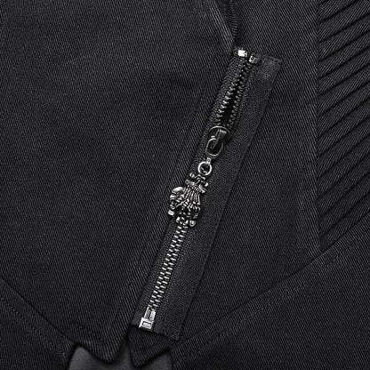 Black Visual Heavy-processed Punk Coat