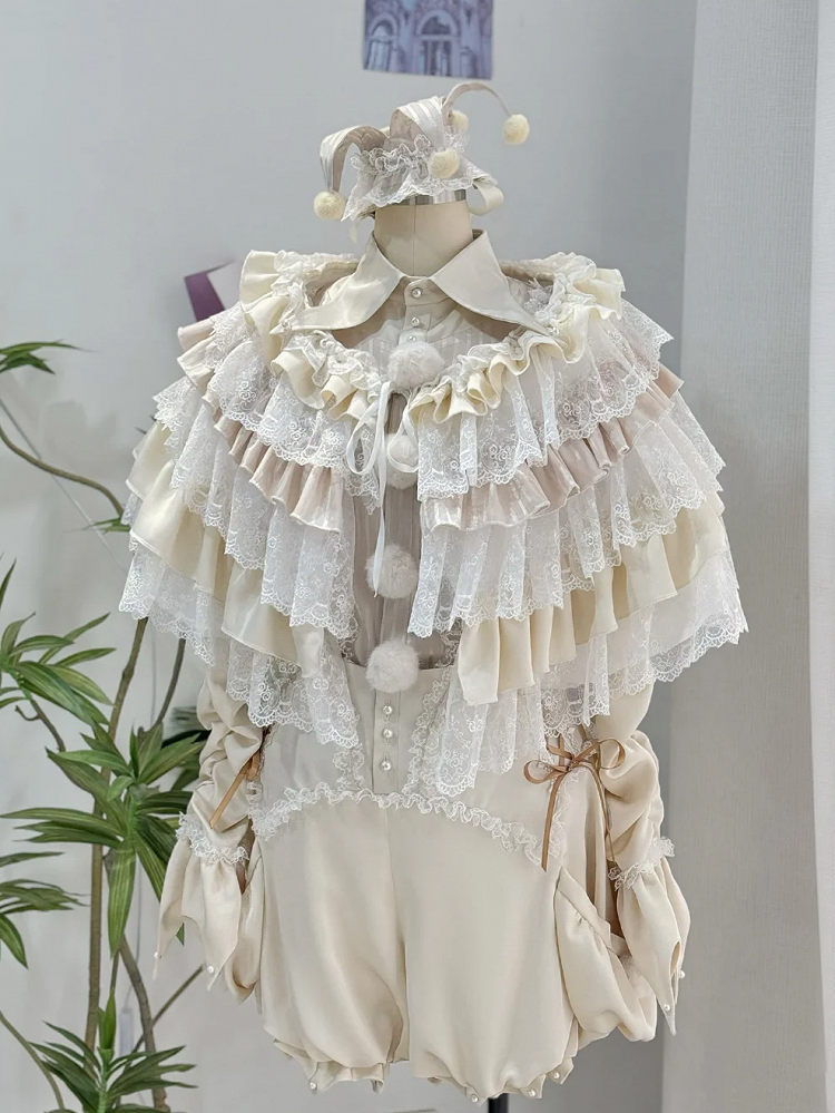Layered Ruffle Overlay - Black or Apricot