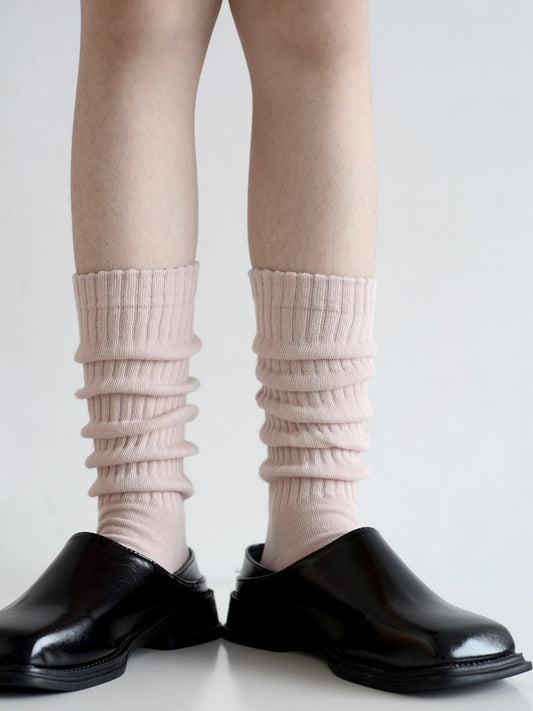 Colors Color Socks Calf Minimalist Solid 6 Loose