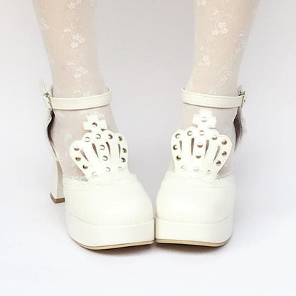 Made White Crown Princess Custom Platform SP168283 Shoes
