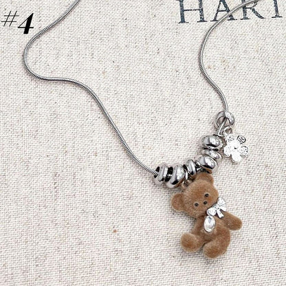 ライトコーヒーテディネックレス/リング