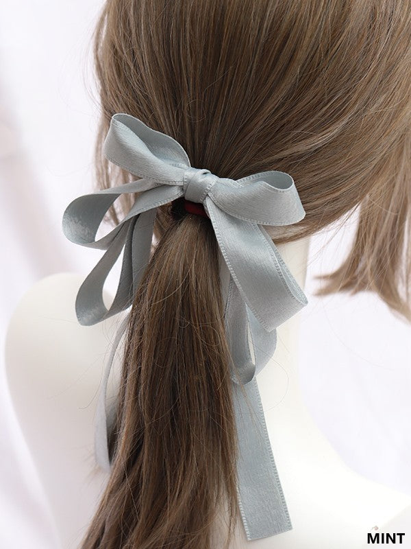 Satin Color Large Tie 11 Hair Lolita Bowknot Options