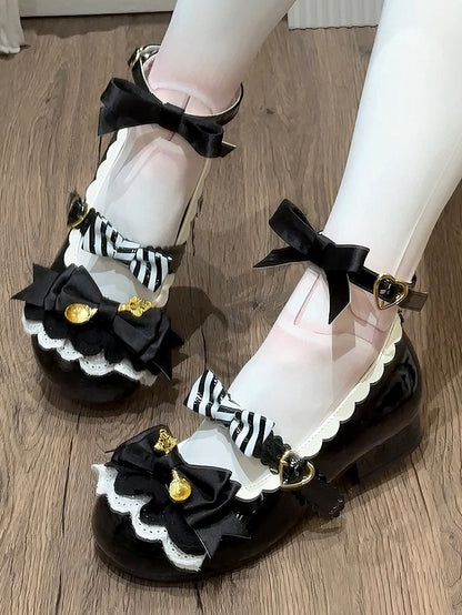 Mary - 3cm with Black Delicate Low Janes Lolita Sweet Heel