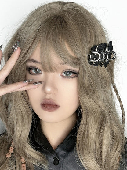 Punk Black PU Hairclip