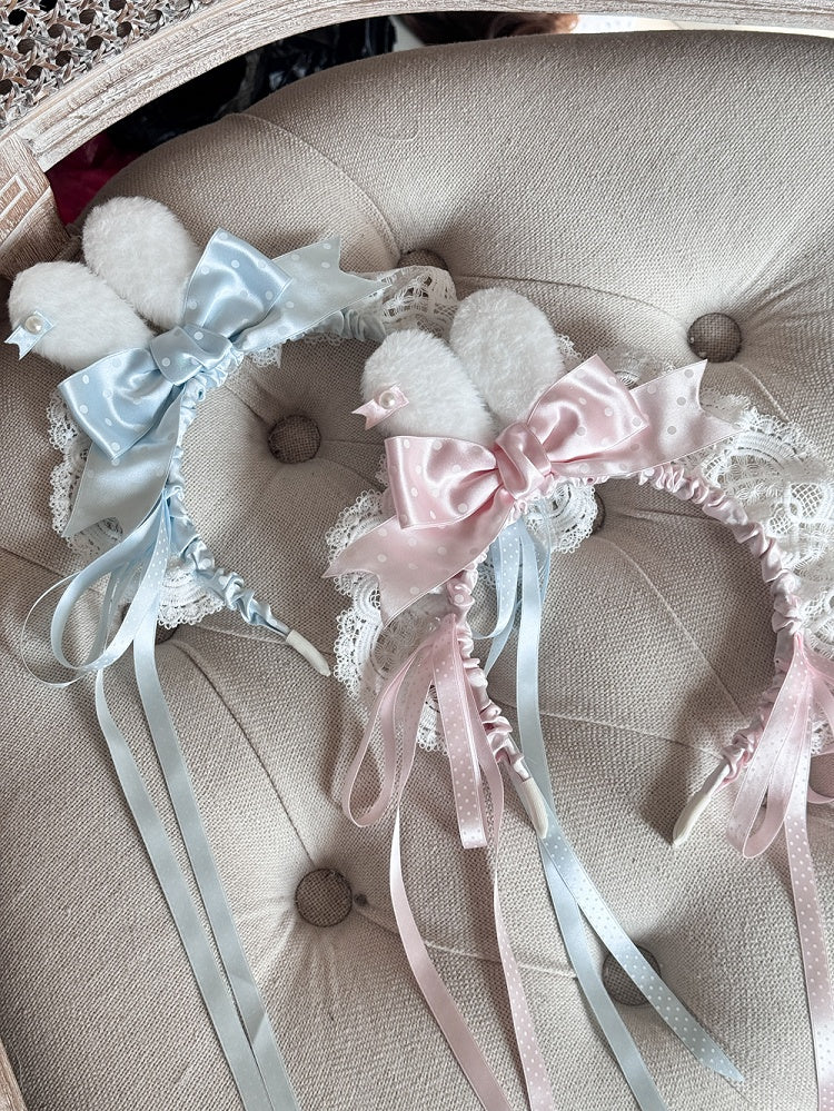 Sweet Dot Set Polka Pastel Pink Blue KC Lolita /