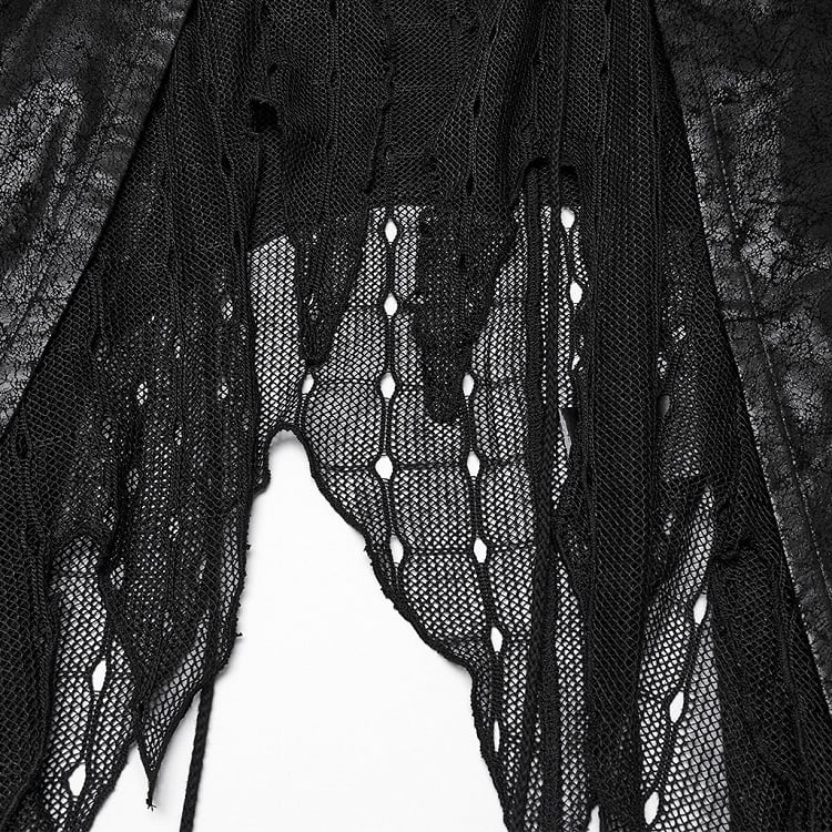 Vest Dark Asymmetric Alien Black Goth