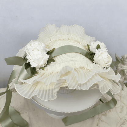 Blumenmuster Spitze Stroh Optionen Schleife 4 Trim Motorhaube groß