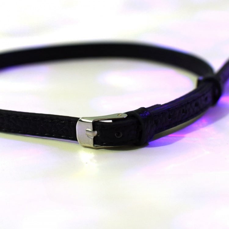 Halskette Charm Schnalle Cyberpunk + Choker Schwarzes Kreuz