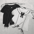Jirai Kei Short Sleeves Blouse with Free Choker