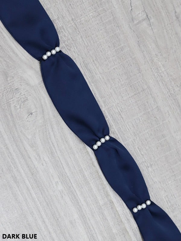 18 Color Options Lolita Belt Pearl Satin