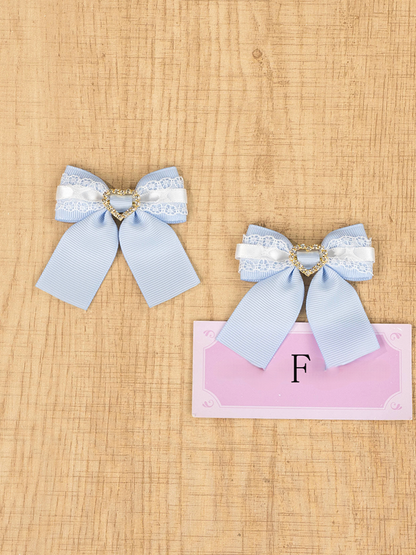 Bow Kei | Hairclips 10 Jirai with Rhinestone Options Butterfly Elegant Square