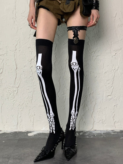 Details Bowknot Schwarz Y2K Strumpfband Rüschenbesatz