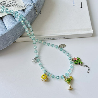 Perlenkette Obst/Keks 4 Bittersüße Anhänger Optionen