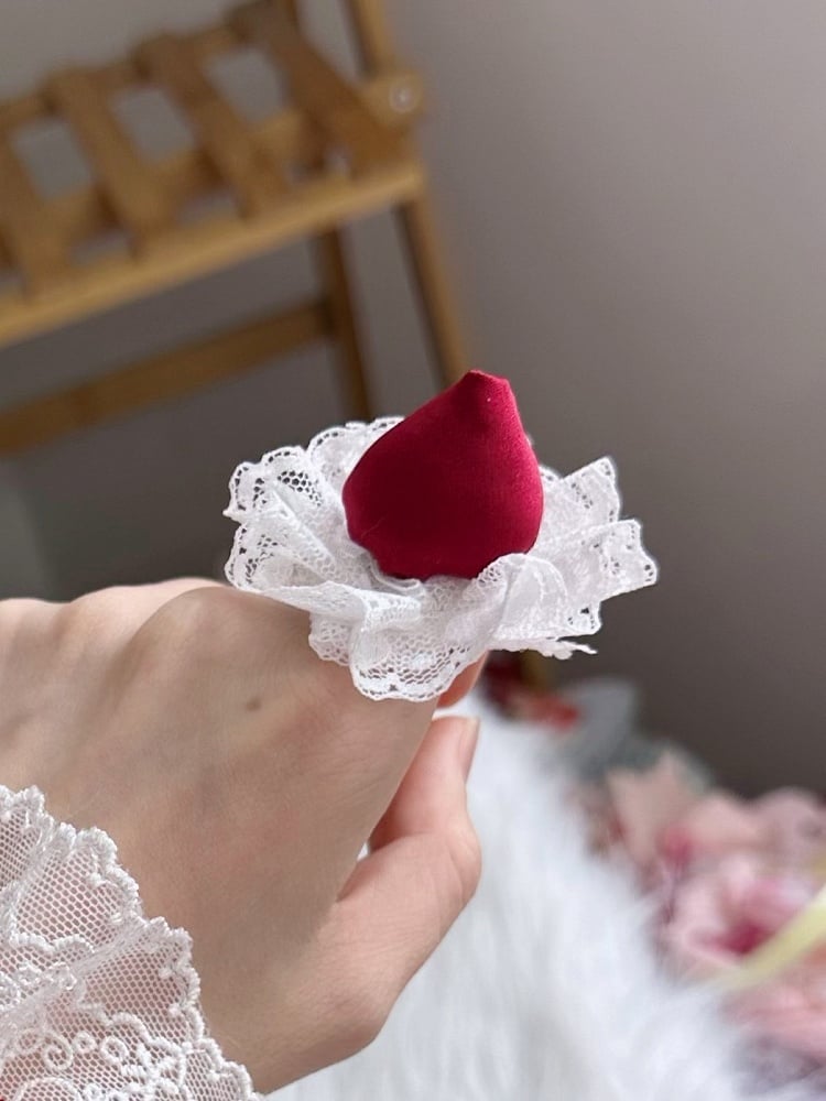 Decoration Strawberry Lolita Sweet Lace Ring Trim