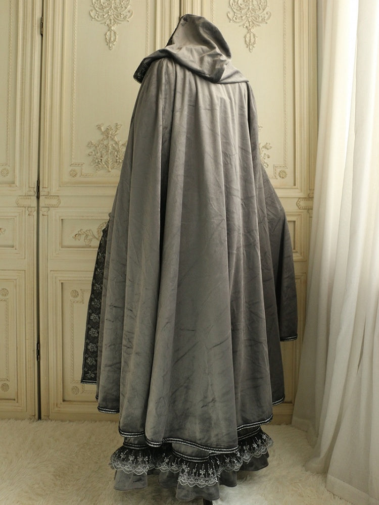 Gray Velvet Cloak