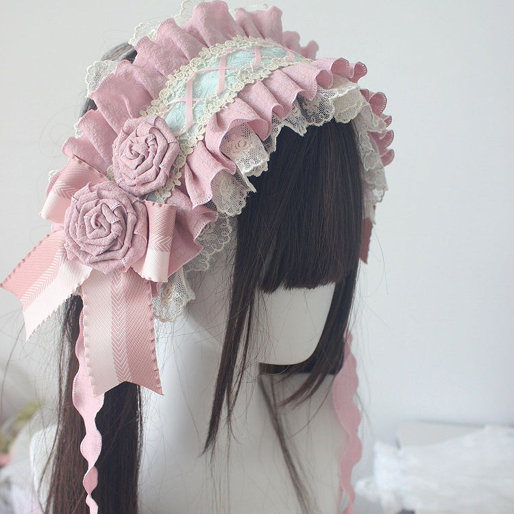 Details 7 Options Color Ruffled Bowknot Design Hairband Floral