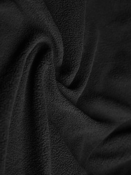 Black Gothic Long Worsted Floral Disc Coat