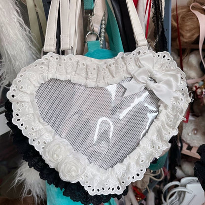 Trim Bag Heart-shaped 7 Lace Color Lolita Options Ita