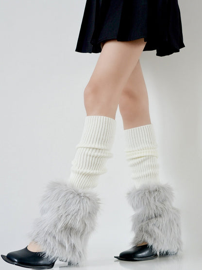 Fur 4 Y2K Warmers Plush Colors Faux Leg