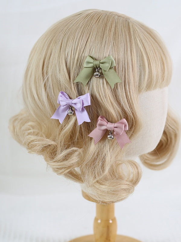 Hairclips Charm with Colors of Bowknot Bell A Pair Cute 14