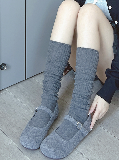 White Sweet Calf Socks