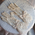 Beige Handschuhe Spitze