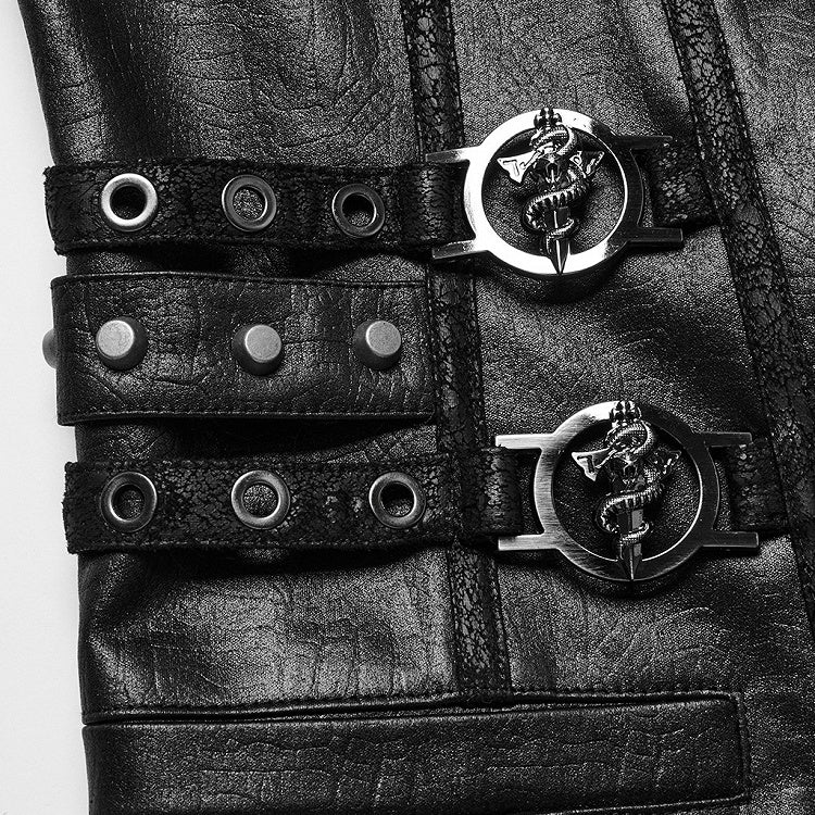 Black Men's Gothic Medieval Vest