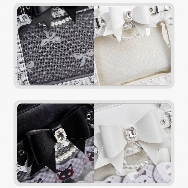 Ita Capacity – Jirai Trim White Kei Large Tote Lace