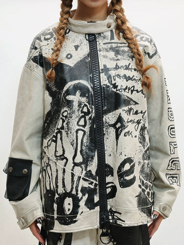 Letter Jacket Punk - Grey