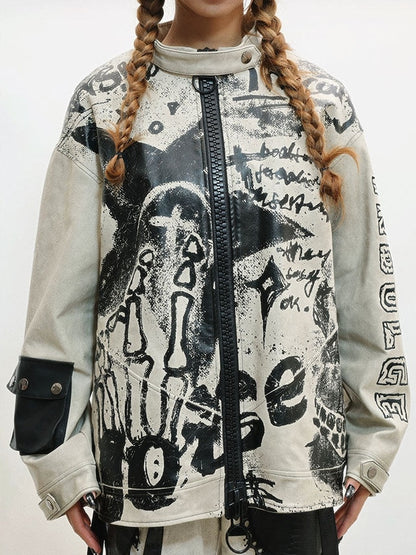 Letter Jacket Punk - Grey