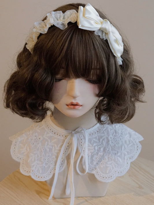 KC ラッフルズ デコレーション 蝶結びトリム ホワイト