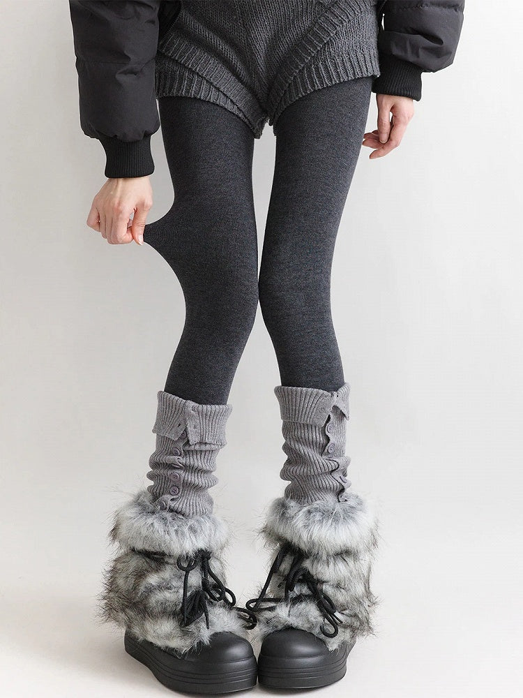 Soft Colors) (4 Ribbed Knit Tights