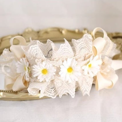 Lace Beige Lolita KC Daisy Bowknot Fresh