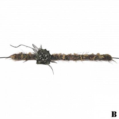 Fairy Goth Rot / Grün Blumen Choker