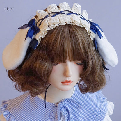 Trim Lace Options Hairband Bunny 5 Bowknot Details Color Ear