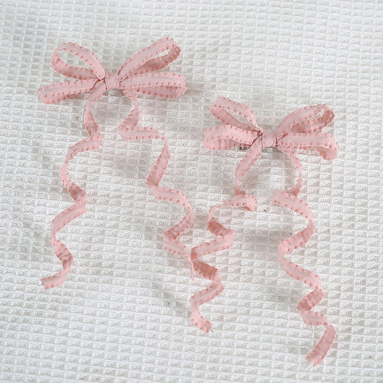 Lolita Pair Sweet Colors Hairclips Ribbon A Bowknot Cute 15 And Curly of