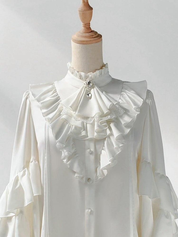 White / Jabot Red