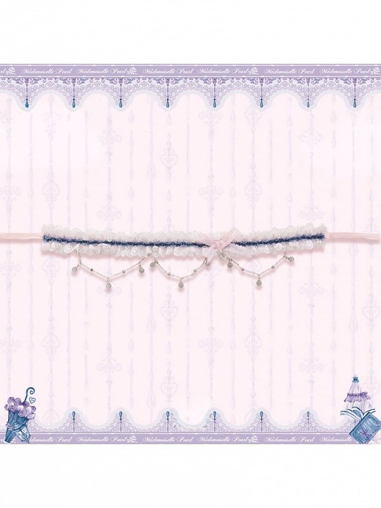 Parasol-Inspired Choker and Brooch Set - Mademoiselle Pearl