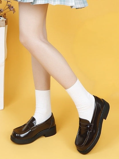 2-Color Classic Uniform 1.2cm School Shoes