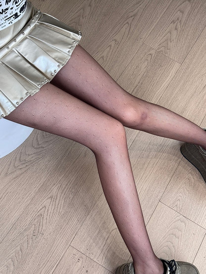 Tights Black/Brown Semi-sheer