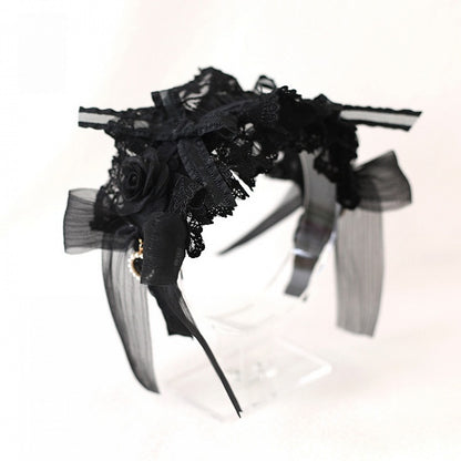 KC Roses Bowknot With Lace Gothic-Style