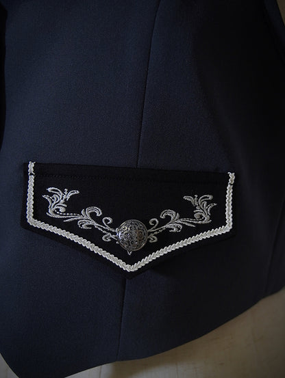 Lolita Waistcoat Pirate Ouji Black Vibes Delicate Embroidery