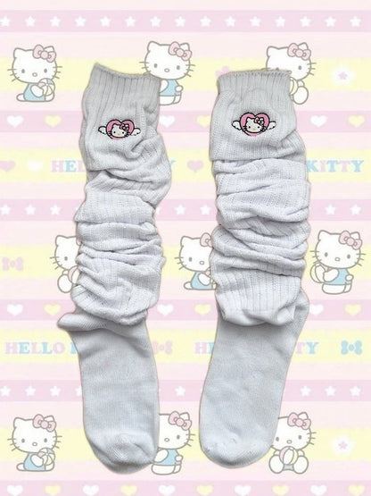 Playful (Cute Ruched Style) Kitty Stockings Pattern