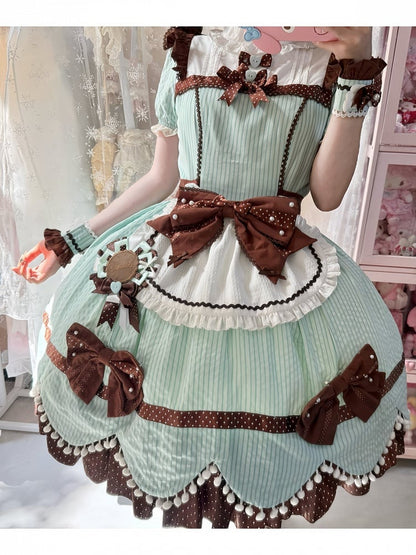Sweet Lolita Wrist Cuffs in Two Shades - Alice in Wonderland Lolita