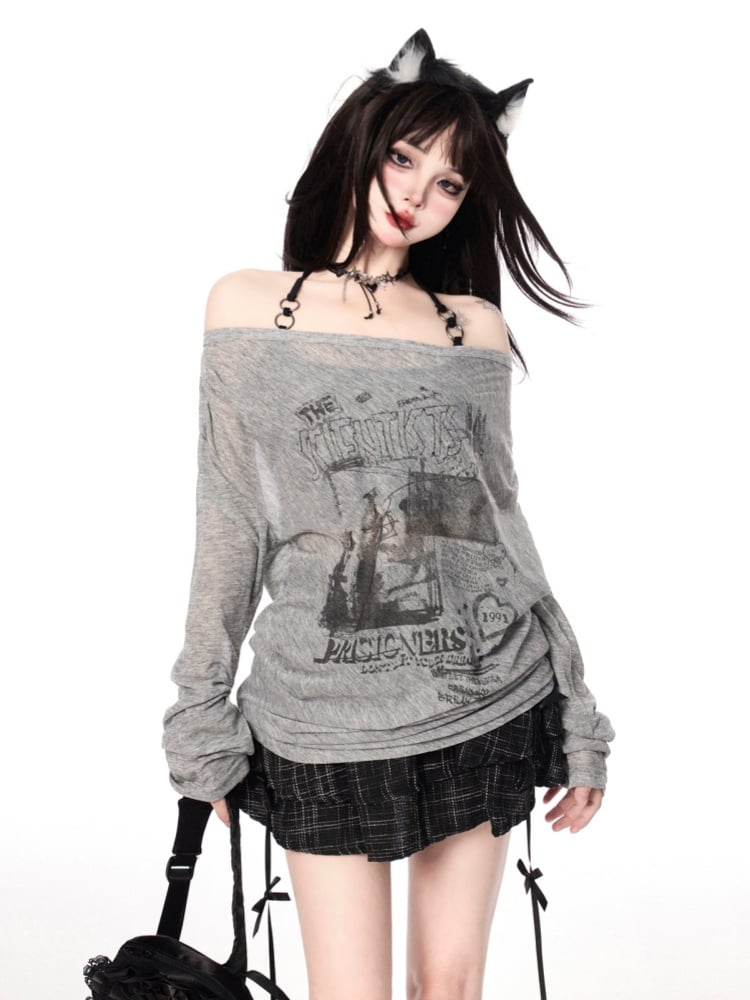 Plaid Tiered Skirt Black Buckle Belt Decorated Bowknots