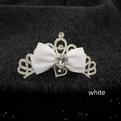 Princess Full Cute Crown Comb Bridal Japanese Birthday Accessory | Rhinestone Hair 5-Color